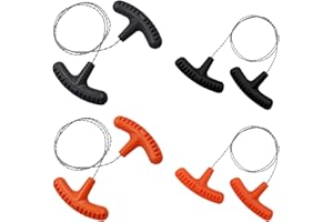 WLVINSON Filo da taglio con manico, 4 pezzi, per esterni, sopravvivenza, campeggio, attrezzatura da viaggio, legno