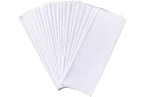 arricraft Segnalibri a punto croce vergini, in tessuto di cotone bianco, segnalibri rettangolari a punto croce con bordi ricamati per fai da te, segnalibri da ricamo creativi