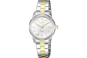 CITIZEN Zegarek kwarcowy zegarek damski EU6074-51D, Dwukolorowy, bransoletka