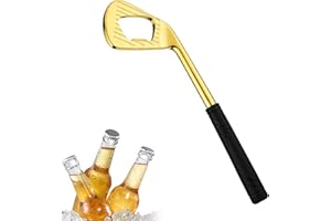 MENNYBACK 1pc Golf Club Shaped Bottle Opener Unique Golden Beer Opener For Golf Lovers, Golf Gifts & Funny Golf-Gifts, Happy Gilmore Golf-Accessories, Beer Bottle Openers Perfect Kitchen Tool For Parties Golden