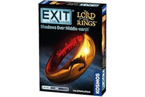 Thames & Kosmos EXIT: Władca Pierścieni - Shadows Over Middle-earth, Escape Card Game, Gry rodzinne na noc gier, 2022 ASTRA Najlepsze zabawki dla dzieci Finalista, dla 1 do 4 graczy, wiek 10+