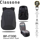 Classone BP-IT300 Gladiator Serisi 15.6" Uyumlu Notebook &Ccedil;antası - Siyah