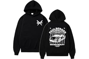 OUHZNUX Unisex Uomo IC-Rim-AX Felpa con Cappuccio Pullover Youtube Moda Donna Felpe Icri.ma.x Logo Stampa Abbigliamento Top Hip Hop Abbigliamento Sportivo XS-3XL