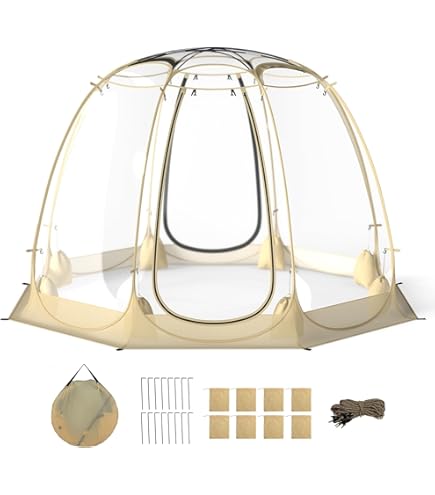 Tente à Bulles Pop Up Gazebo, 5-7 Personnes Igloo Dome Garden Patio