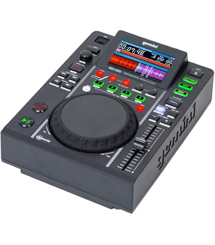 Gemini CDM-4000 2 Channel Dual MP3/CD/USB Mixer Console Touch