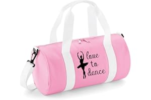beyondsome Girl's Love To Dance Pink Ballet Dance Bag