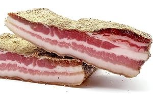 Pancetta Tesa al Pepe Stagionata di Ariccia - Trancio Sottovuoto da 750 g | ilGustonline