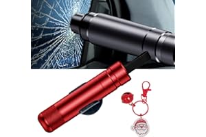 SOVTAY Hammerdex Glass Breaker, Hammerdex Window Breaker, Hammerdex Car Safety Tool, Hammerdex Safety Hammer, Car Window Breaker Tool (Red)