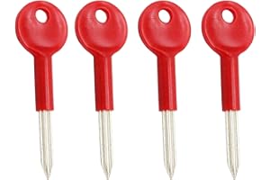AHRLIC 4PCS Universal Brass Star Bolt Keys 80mm – Spare Security Rack Bolt Keys with 30mm Key Length for Fire Doors, Pipe Well, Hydrant, Window Locks, and Latches – Key Tool for Home & Industrial Use