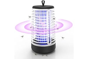 WARDBES Bug Zapper Indoor, Electronic Mosquito Lamp, Fly Insect Trap for Home Bedroom Outdoor Camping, Mosquito Zapper with LED Light, Mosquito Killer, Fly Zapper Outdoor