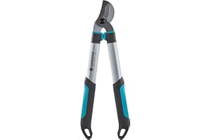 Gardena EasyCut 500 B Pruning Lopper, Bypass Pruning Lopper for Cutting Green Wood of Up to 42 mm Diameter, ErgoTec, Non-Stick Coating (12002-20) black, silver, turquoise