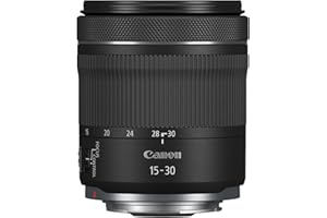 Canon Objetivo RF 15-30mm F4.5-6.3 IS STM, Lente Zoom Ultra Gran Angular Serie L, para Viajes y Arquitectura, Ligero, Motor STM, Estabilizador óptico 5,5 Pasos, Compatible con Sistema EOS R, Negro