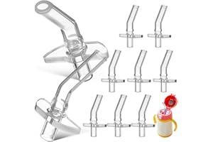 Cabilock Cannuccia Di Ricambio in Silicone Per Tazza 10 Pezzi Cannucce Di Ricambio Per Borraccia Per Bambini Punte Morbide Per Accessori Per Tazze Dacqua Per Bambini