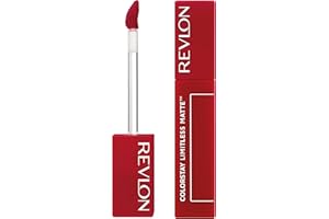 Revlon ColorStay Limitless Matte, Pintalabios Mate de larga duración, Fórmula Vegana, No-Budge Matte, Ligera/Cómoda, Resistente al Agua, 011 Fire Off, 5ml