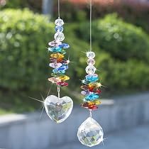 Acchiappasole In Cristallo Per Casa E Giardino | 2 Pezzi Decorativi Per Pareti, Finestre E Esterni