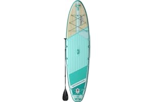 THURSO SURF Tabla Paddle Surf Hinchable Waterwalker 305/320/335 cm de Largo 15 cm de Grosor de Dos Capas Deluxe Incluye Remo con Eje de Carbono/2+1 Quick Lock Aleta/Correa/Bomba/Mochila de Rodillo
