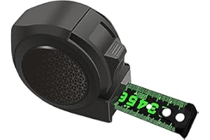 BAVOOTY Cinta Métrica con Autolock,Cinta Métrica de Acero Fluorescente,Cinta Métrica Retráctil de Acero Inoxidable,Cinta Métrica de Precisión,Flexómetro Autobloqueante,Compacta y Ergonómica (5 m × 25 mm)