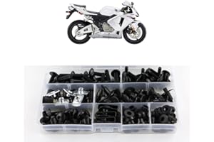 Xitomer Aftermarket Verkleidungsschrauben-Sets, passend für Honda CBR600RR 2003–2006, Montagesets Unterlegscheiben/Muttern/Befestigungen/Clips/Ösen (matt-schwarz)