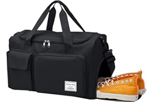 Olasfa Borsone da Viaggio Pieghevole Borsone Palestra Donna con Scomparto Scarpe, Tasca Bagnata, Borsa Sportiva Uomo per Sport Viaggi Nuoto Weekender