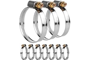 10Stücke/32mm-50mm DIN3017 Einstellbare Edelstahl Schneckenantrieb Schlauchschelle / NANDEYIBI Anschlussarmaturen für Home Gas Rohr / Auto / Traktor / Lokomotive / Schiff