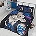 Produktbild Just Contempo Bettwäscheset mit Roboterdruck, Blue Spaceman, Einzelbett