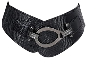 Oyccen Ceinture Élastique pour Femme Ceintures Large avec Boucle en Métal Corset Robe Décorative