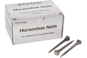 TOPTOOLS Top Tools - Chiodi a Ferro di Cavallo, in Acciaio, 5 cm, Confezione da 100