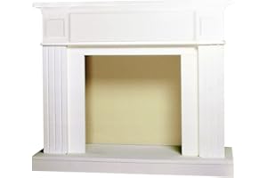 MOTOROLA NURSERY Classic Fire Da Vinci Kamineinfassung Holz, Weiß, 110 x 96 x 36 cm, 1 Einheiten