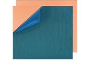 Uxney Feuille de cuivre, plaque cuivre 150mmx150mmx0,5mm，Feuilles de cuivre pur à 99,9% pour le bricolage, la fabrication de bijoux, l'électricité, la réparation, l'industrie (2 pièces)