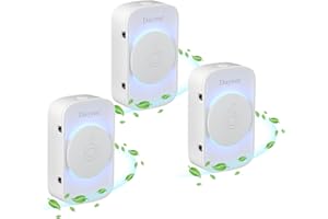 Air Purifier for Bedroom, Dayear Plug In Mini Air Purifier Negative Ion, 3 Led Light Modes, Suitable for Home/Kitchen/Pet Room/Toilets/Living Room/3Pcs