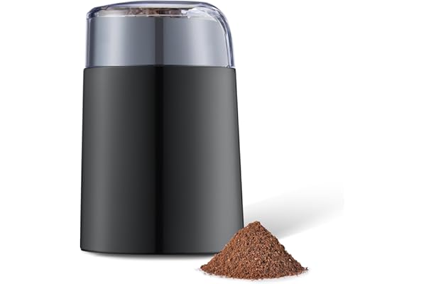 Amazon Basics Moulin à café électrique, noir