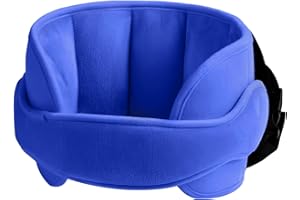 FUTUHADA Kopfhalterung Kindersitz Baby, Auto Kinder Kopfstütze Einstellbar, Autositze Sicherheit Kopfstütze, Sicherheitskissen für Babys, Autositz Nackenstütze Kinder, Weiches und Bequemes (blue)