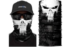 ShopINess Scaldacollo Tubolare Fascia Multiuso Unisex per Moto Bici Sport Festival Halloween Carnevale - Alien