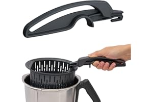 ‎KOCHFIX NEU: KochFix Griff für Thermomix Gareinsatz/Garkorb - Geeignet TM7, TM6, TM5, TM31 - Innovativer Zangengriff Sicheren Halt beim Herausnehmen - Einfache Bedienung - Zubehör Made in Germany