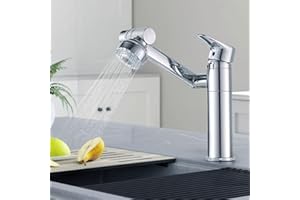 TOPBASHGO Universeller 360 ° drehbarer Wasserhahn, Wasserhahn Bad, Kaltwasserhahn Gäste WC Waschbeckenarmatur, Warm- und Kaltwasserhahn Für Badezimmer (elektrische Fähre)