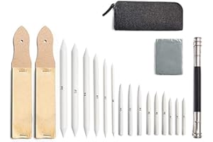 Napacoh Art Blenders Set, 19Pcs/Set Blending Stumps Tortillon Pencil Extension Tool Sketch Drawing Art Kit Kit