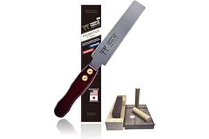 Japanese Flush Cut Saw - 6 Inch Double Edge Pull Saw for Flush Cutting Dowels, Pegs, Wedges - Hardwood Softwood Hand Saw - Small Wood Saw - Temple Tool Co.