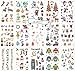 Produktbild Temporäre Tattoos für Kinder Jungen, 15 Blatt Cute Tattoos für Xmas Party Ungiftig FDA Genehmigt Farbstoffe Cartoon Liefert Weihnachtsgeschenk