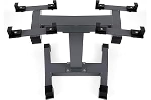 BRAINGAIN Weight Rack - Stand for Adjustable Dumbbells, Space Saver Home Gym Equipment