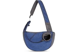 PETCUTE Zaino Tracolla per Cane Gatto,Traspirante e Confortevole Marsupio per Cani e Gatti,Borsa da Trasporto per Cani,Borsa a Tracolla per Animali Domestici con Tracolla Regolabile per Viaggiare