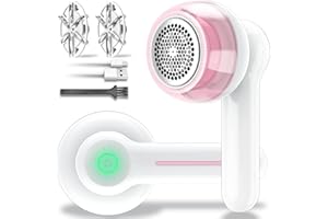 GBARAN Levapelucchi, Levapelucchi Elettrico ricaricabile con 1 lama da barba di ricambio, Rasoio portatile per lanugine in tessuto per vestiti, mobili, biancheria da letto, moquette