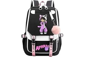 BEAUTYBIGBANG Backpacks Aphmau Schoolbag Character Comic Game 3D School Bag Cosplay Bag Travel Casual Notebook Backpack