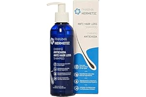 Pharma Hermetic PROFESSIONAL Anti Hair Loss Shampoo 200ml - Hair Growth, natural Anti-DHT Ingredients with Biotin, Caffeine, Inhibits 5-alpha reductase, For women and men with hair loss problems