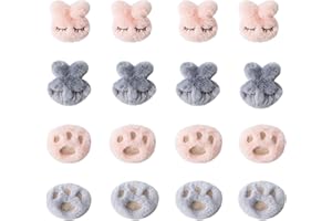 Suuwwn 16pcs Plüsch Cartoon Quilthalter Bettdeckenclips Tröster Greifer Bettdeckenbezug-Clips Bettlaken Bettdeckenhalter Anti-Run Anti-Rutsch-Klemme Bett Clip Bettbezug Clips Quilt Fixing Clips (A)