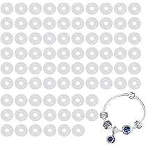 Lot Caoutchouc Pour Charm Bijoux Séparateur Bloqueur