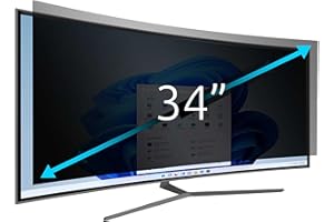 ‎KENSINGTON Kensington Blickschutzfilter für Samsung C34H890 Curved Monitor, 34 Zoll, 21:9, DSGVO-konform, Für mehr Datensicherheit, Mit Blaulichtfilter und Blendschutz, 627208
