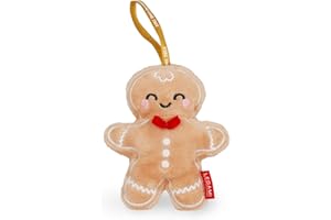 Legami - Décoration de Noël en Peluche Oh-Oh-Ornaments, Gingerbread, Boule de Noël, à Suspendre au Sapin, en Polyester, 9 x 10 x 4 cm