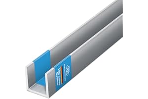 thyssenkrupp U-Profil Aluminium gepresst 12 x 12 x 12 x 2 mm in 1500 mm Länge | Aluprofil U-Profil | EN AW-6060