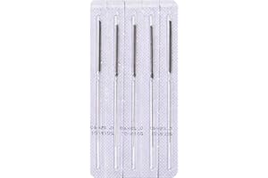 ZHONGYAN TAIHE Aguja desechable estéril Aguja de esterilización para masaje de belleza para aliviar el dolor Paquete de 100 (0.20mm*15mm)