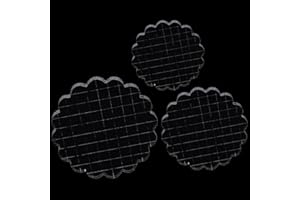 HOSIFIY Kit 3 blocchi acrilici per timbri in silicone, con griglia. Trasparenti, per scrapbooking e creazione carte.